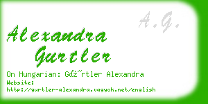 alexandra gurtler business card